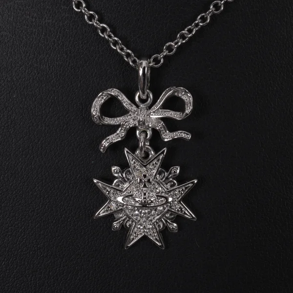 Vivienne Westwood Orb Ribbon Necklace K-165521_002