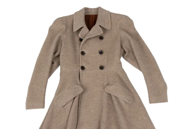 Jean Paul GAULTIER CLASSIQUE Shaggy Wool Double Coat K-165527_003