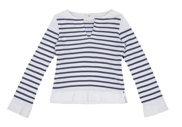 45rpm 45R Pique Striped T-shirt K-165532_002