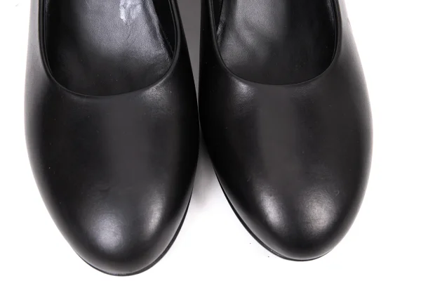 COMME des GARCONS Drape Heel Leather Pumps K-165534_005