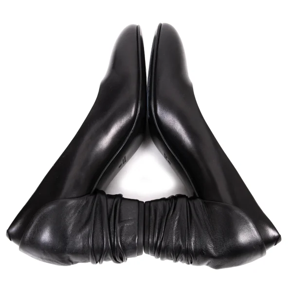 COMME des GARCONS Drape Heel Leather Pumps K-165534_007