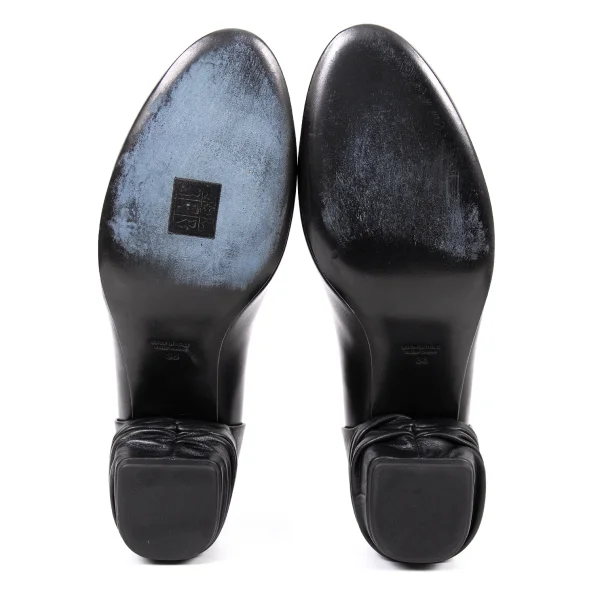 COMME des GARCONS Drape Heel Leather Pumps K-165534_010