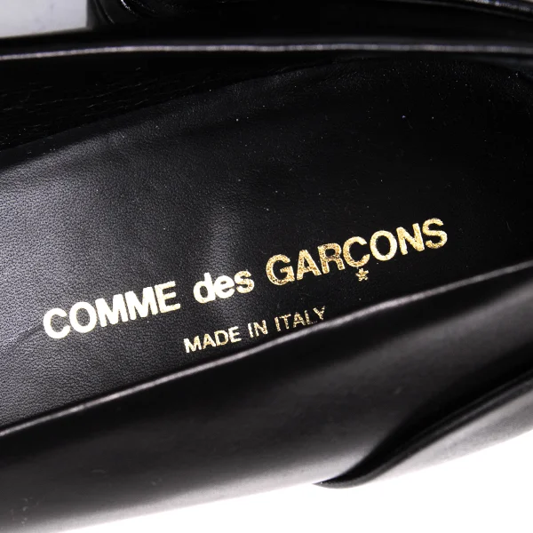 COMME des GARCONS Drape Heel Leather Pumps K-165534_013