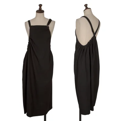 Y's Wool Gaba Suspender Strap Dress