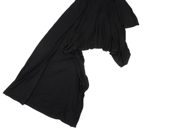 REGULATION yohji yamamoto Asymmetrical Wool Hooded Poncho K-165536_005