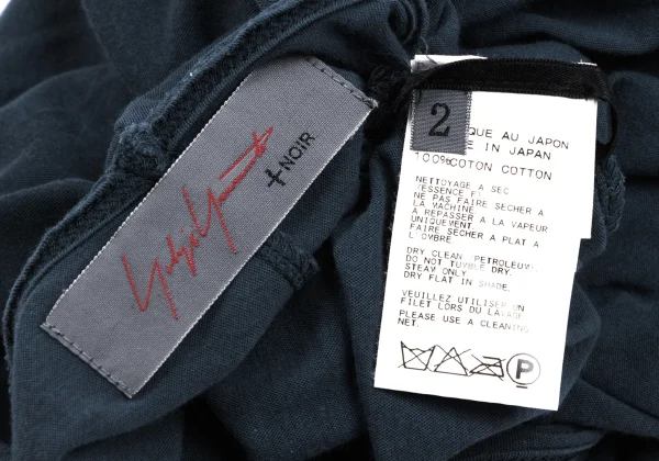Yohji Yamamoto NOIR Cotton Back Seam T-shirt K-165542_008