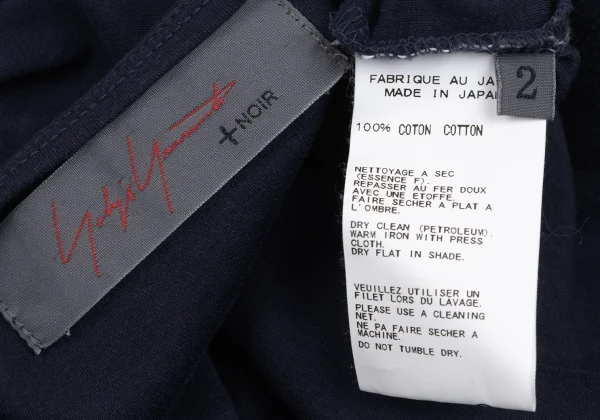 Yohji Yamamoto NOIR Cotton Stretch T-shirt K-165544_012