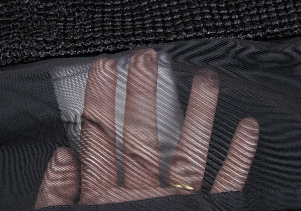 Yohji Yamamoto NOIR Mesh Switching Waffle Knit Bolero K-165545_010