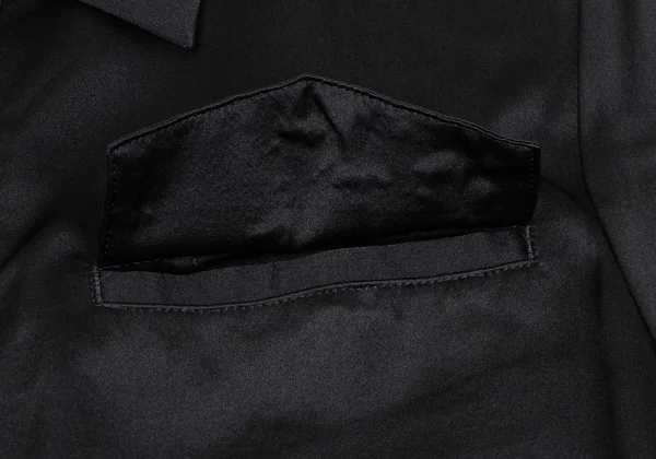 Yohji Yamamoto NOIR Silk Asymmetry Shirt K-165549_006