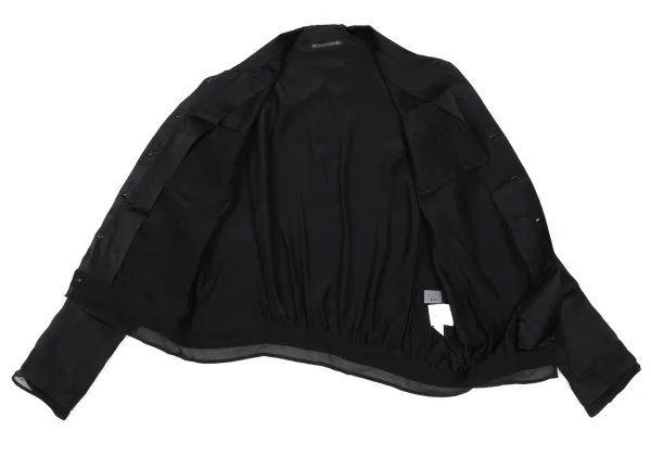 Yohji Yamamoto NOIR Silk Asymmetry Shirt K-165549_011