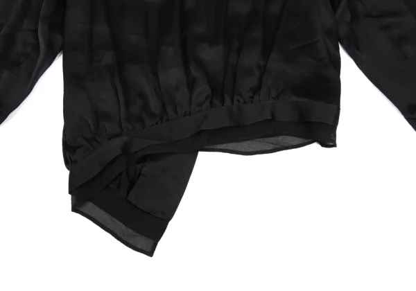 Yohji Yamamoto NOIR Silk Asymmetry Shirt K-165549_013