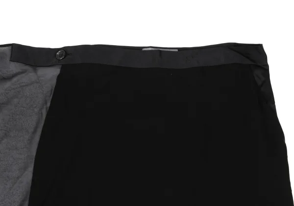 Yohji Yamamoto NOIR Silk Chiffon Skirt Design Cupra Pants K-165550_005