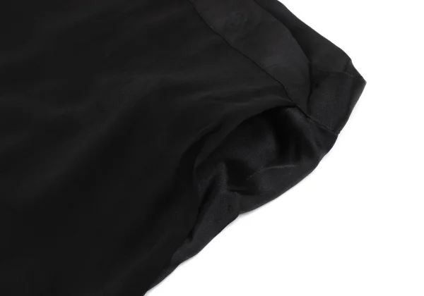 Yohji Yamamoto NOIR Silk Chiffon Skirt Design Cupra Pants K-165550_006