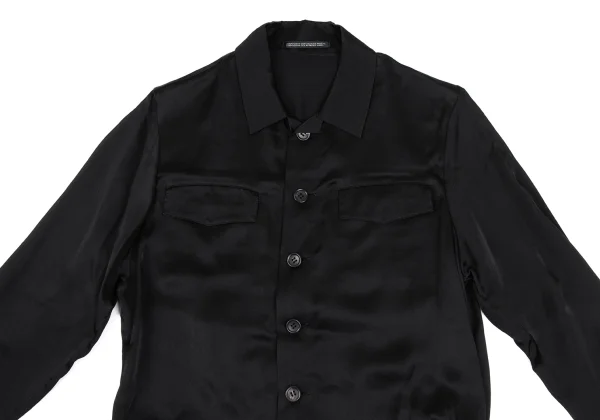 Yohji Yamamoto NOIR Silk Chiffon Switching Shirt & Pants K-165551_004