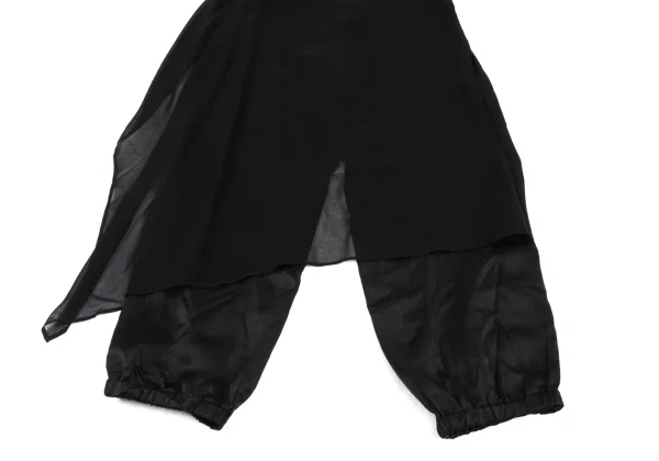 Yohji Yamamoto NOIR Silk Chiffon Switching Shirt & Pants K-165551_012