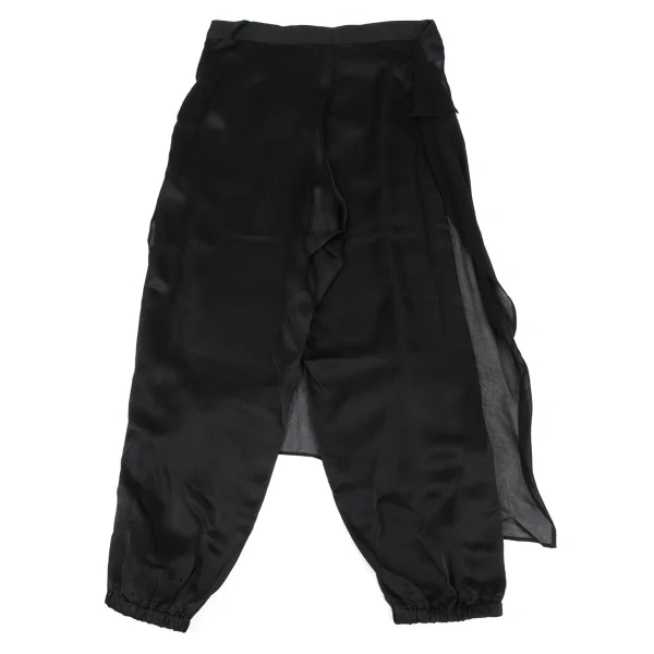 Yohji Yamamoto NOIR Silk Chiffon Switching Shirt & Pants K-165551_017