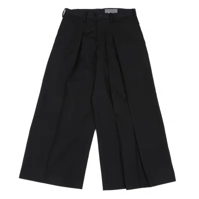 Yohji Yamamoto NOIR Wool Gaba Tuck Design Wide Pants
