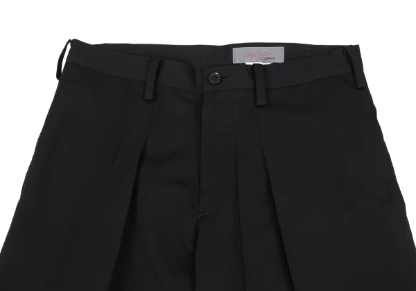 Yohji Yamamoto NOIR Wool Gaba Tuck Design Wide Pants K-165552_002