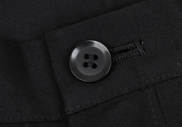 Yohji Yamamoto NOIR Wool Gaba Tuck Design Wide Pants K-165552_003