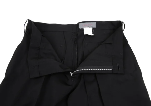Yohji Yamamoto NOIR Wool Gaba Tuck Design Wide Pants K-165552_005