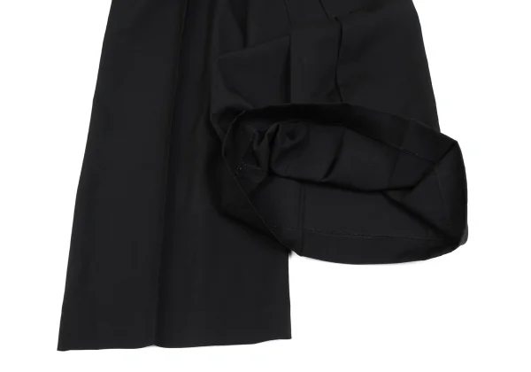 Yohji Yamamoto NOIR Wool Gaba Tuck Design Wide Pants K-165552_008