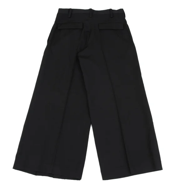 Yohji Yamamoto NOIR Wool Gaba Tuck Design Wide Pants K-165552_009