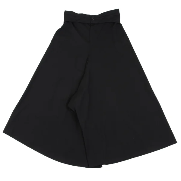 Yohji Yamamoto NOIR Wool Wide Dropped Crotch Pants Black 2 K-165553_001