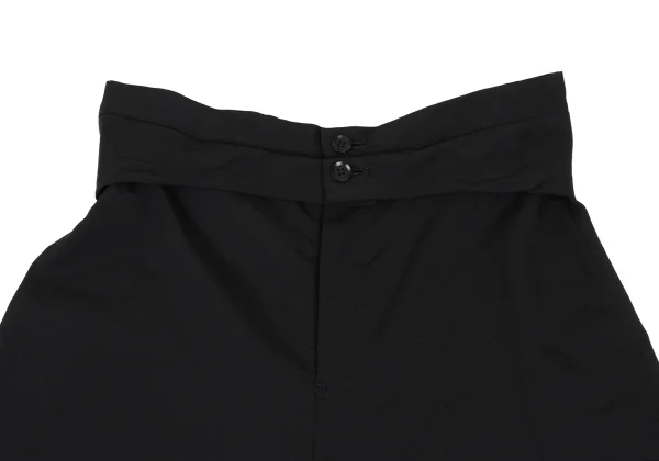 Yohji Yamamoto NOIR Wool Wide Dropped Crotch Pants K-165553_002