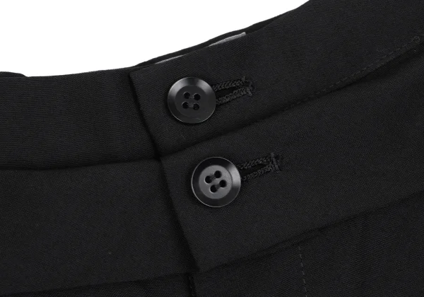 Yohji Yamamoto NOIR Wool Wide Dropped Crotch Pants K-165553_003