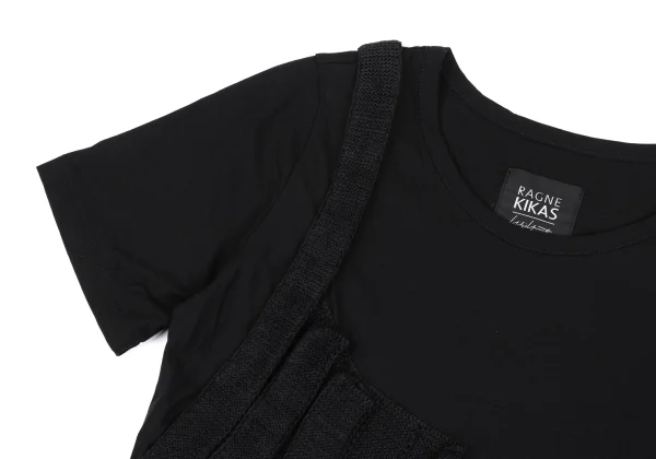 RAGNE KIKAS Yohji Yamamoto Knit Switching Design T-shirt K-165554_004