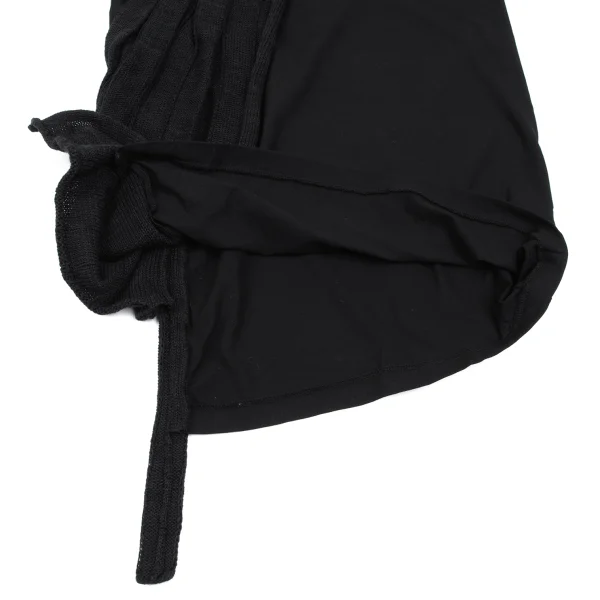 RAGNE KIKAS Yohji Yamamoto Knit Switching Design T-shirt K-165554_007