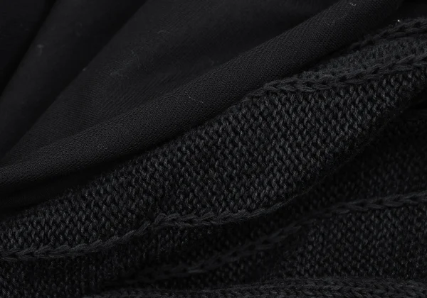 RAGNE KIKAS Yohji Yamamoto Knit Switching Design T-shirt K-165554_011