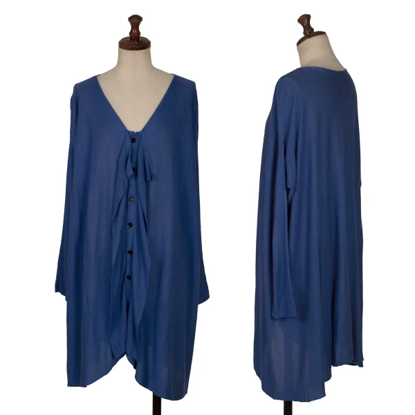 プライ バイ ラグネ キカスplyy by RAGNE KIKAS フレアシルエットニットカーディガン 青2 K-165555_001