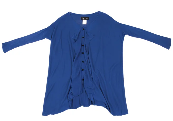 プライ バイ ラグネ キカスplyy by RAGNE KIKAS フレアシルエットニットカーディガン 青2 K-165555_002