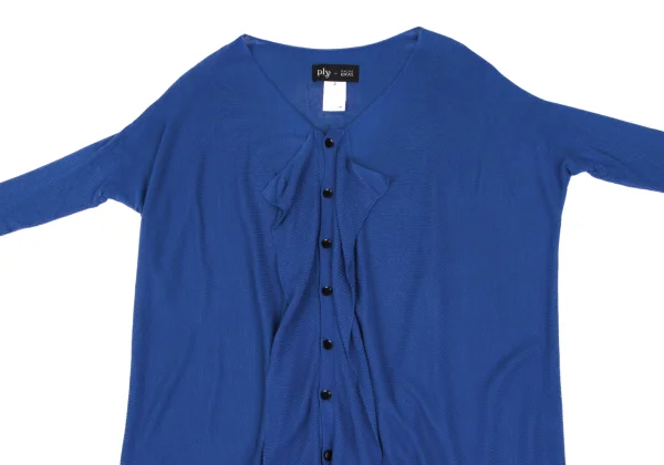 プライ バイ ラグネ キカスplyy by RAGNE KIKAS フレアシルエットニットカーディガン 青2 K-165555_003