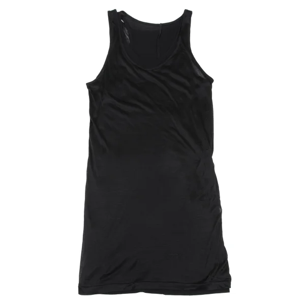 Yohji Yamamoto FEMME Silk Layered Cotton Long Tank Top K-165557_002