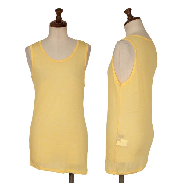 ヨウジヤマモト ファムYohji Yamamoto FEMME テンセルタンクトップ 黄2 K-165558_001