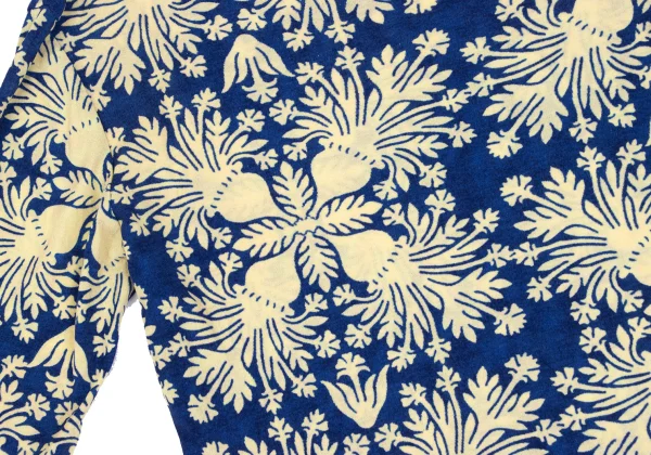 Yohji Yamamoto FEMME Damask Print Half-sleeve Top K-165560_009