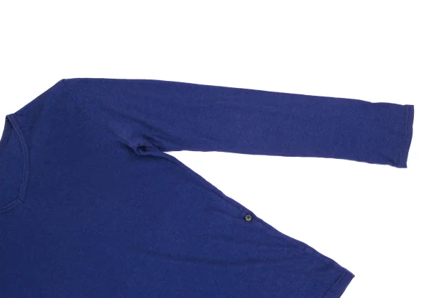 Yohji Yamamoto FEMME Cotton Blend V-neck Top K-165562_005