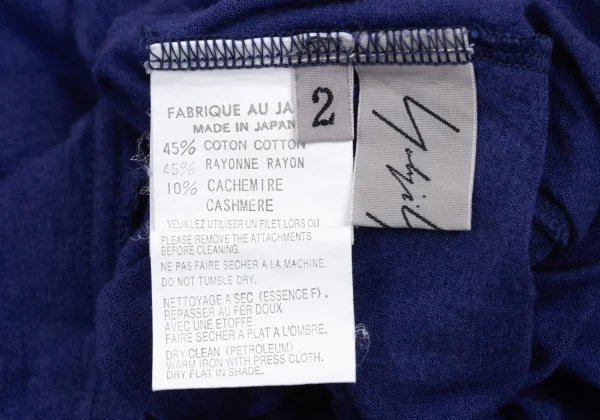 Yohji Yamamoto FEMME Cotton Blend V-neck Top K-165562_013