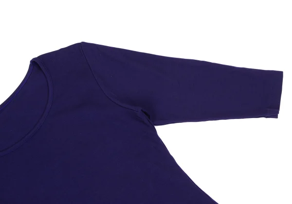 Yohji Yamamoto FEMME Cotton 3/4 Sleeve Stretch Top K-165563_004