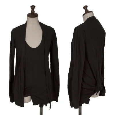 Yohji Yamamoto FEMME Folded Layered Ensemble Top