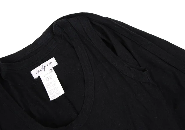 Yohji Yamamoto FEMME Folded Layered Ensemble Top K-165565_009