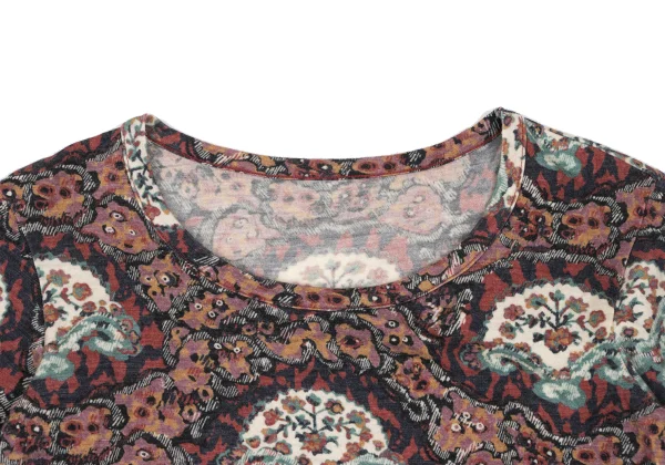 Yohji Yamamoto FEMME Wool Floral Print Top K-165566_003
