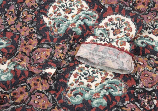 Yohji Yamamoto FEMME Wool Floral Print Top K-165566_005