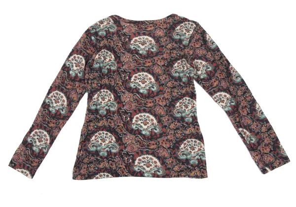 Yohji Yamamoto FEMME Wool Floral Print Top K-165566_008