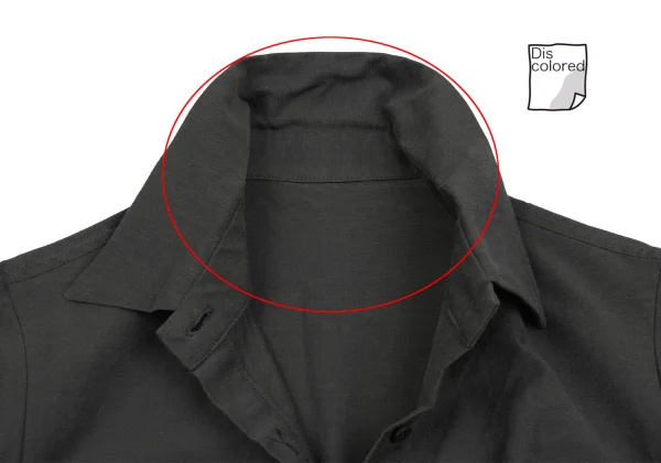 Yohji Yamamoto FEMME Cotton Cupra Darts Shaped Shirt K-165570_005