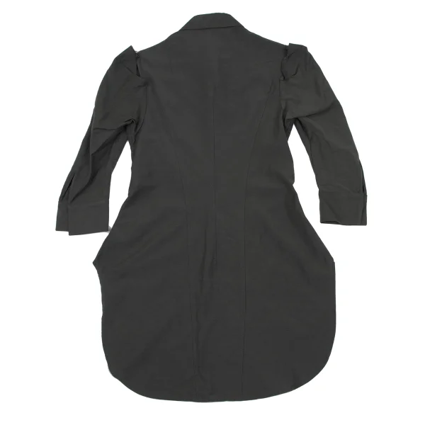 Yohji Yamamoto FEMME Cotton Cupra Darts Shaped Shirt K-165570_014