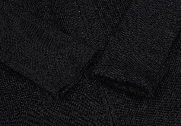 Yohji Yamamoto FEMME Linen Acrylic Zip Up Knit Cardigan K-165574_005