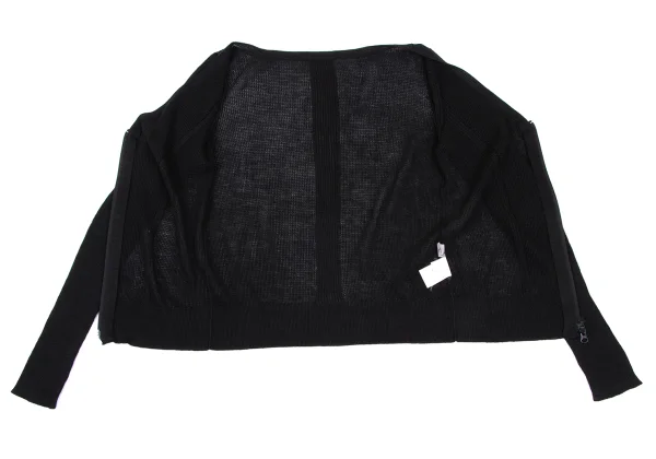 Yohji Yamamoto FEMME Linen Acrylic Zip Up Knit Cardigan K-165574_009